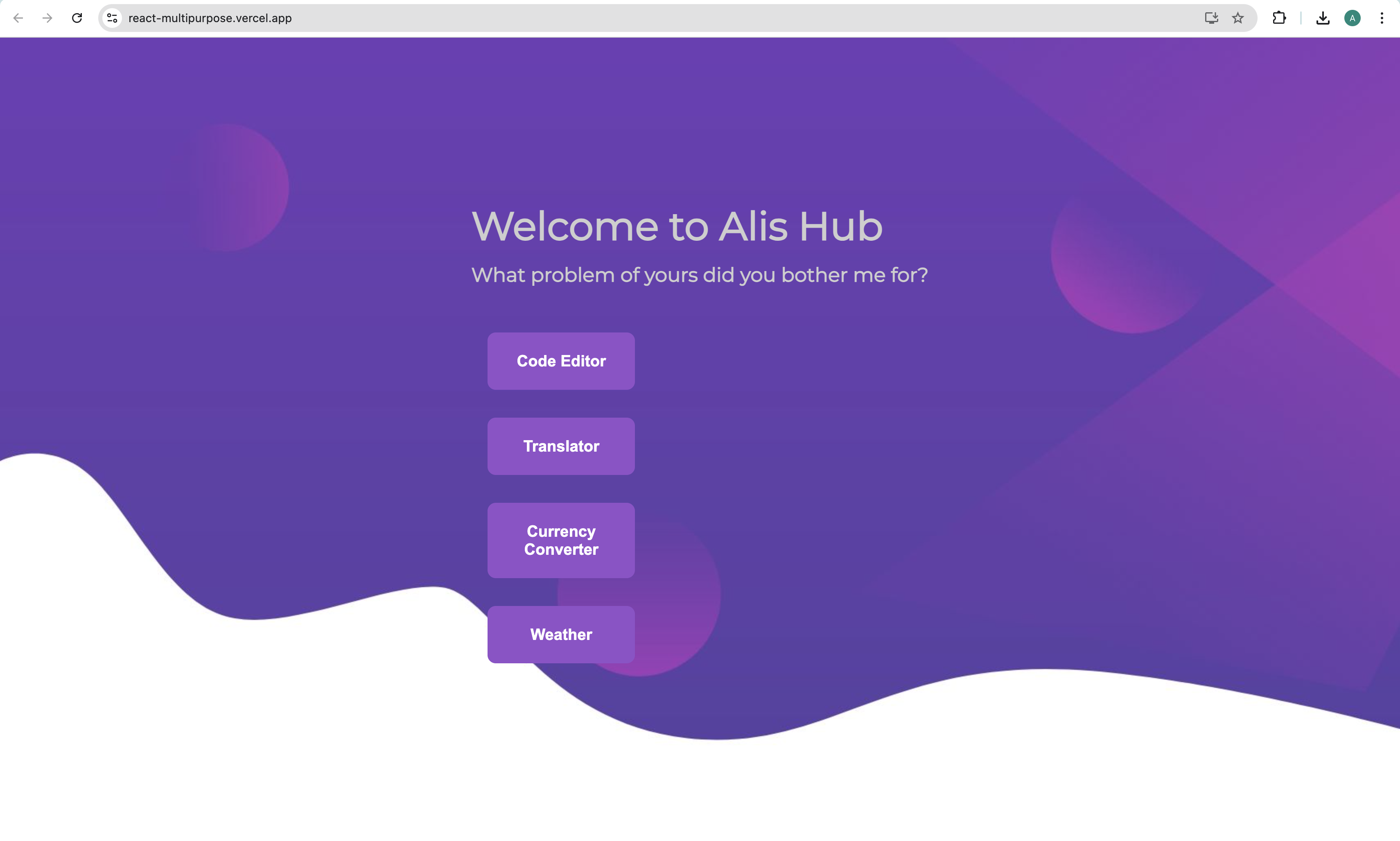 Multipurpose Website - React